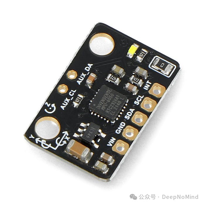 DFRobot MPU-6050 三轴加速度计和 I2C 陀螺仪传感器模块，用于无人机系统的惯性测量